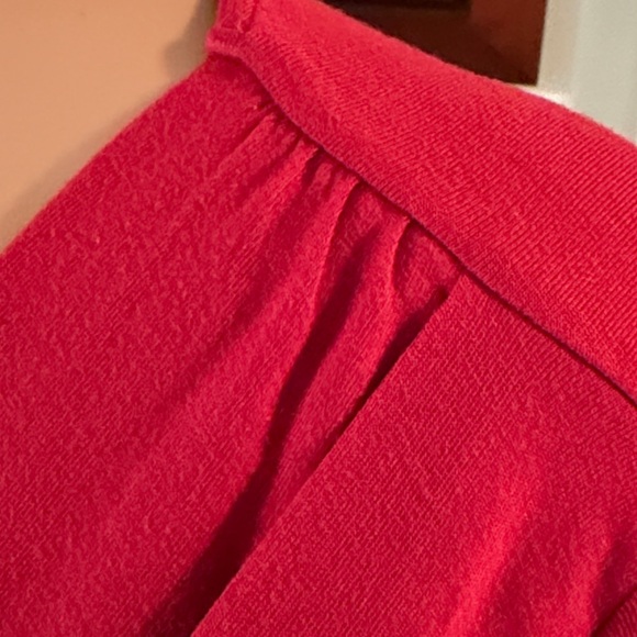 Women’s Red Surplice V-Neck Long Sleeve Top Ann Taylor - Picture 5 of 5